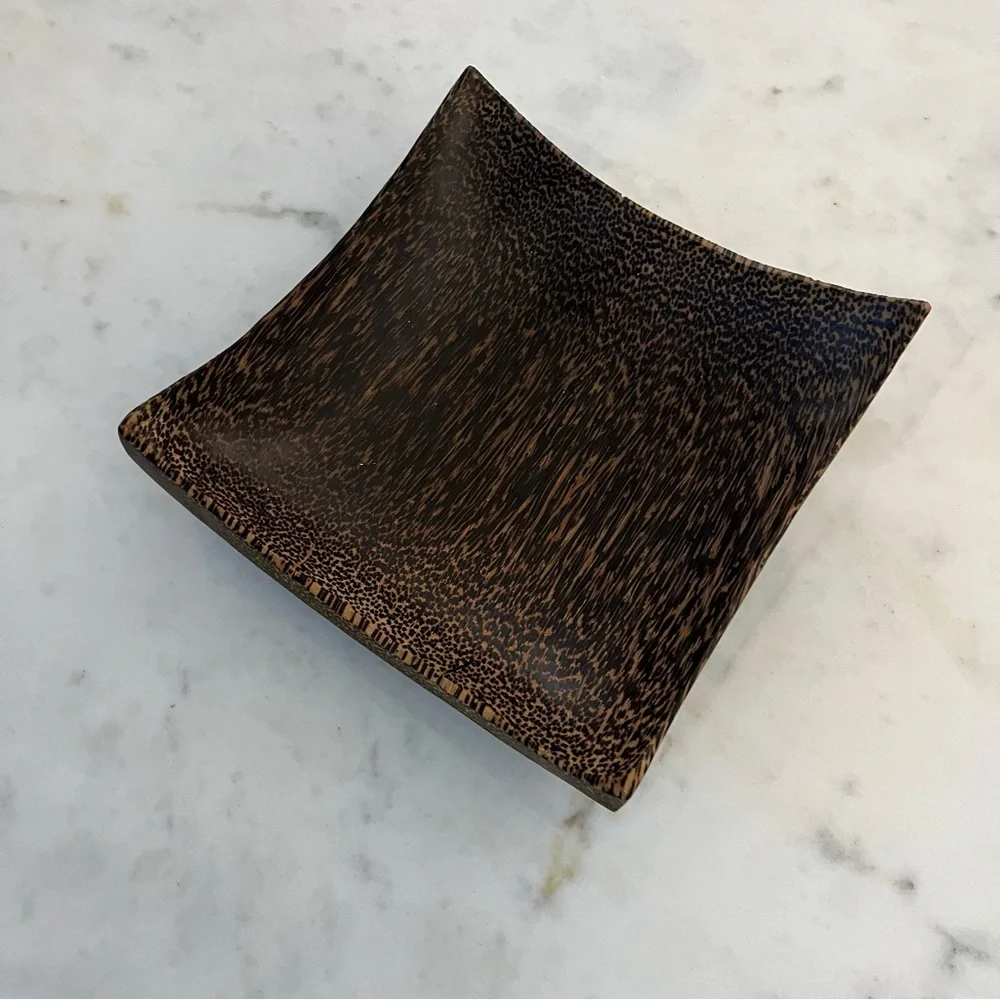 Balinese zebrawood decorative bowl